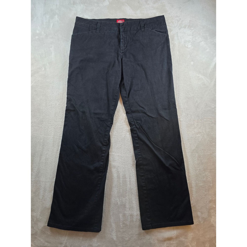 Dickies Pants Womens Size 17 Black Straight Leg Trousers Work Casual Skater